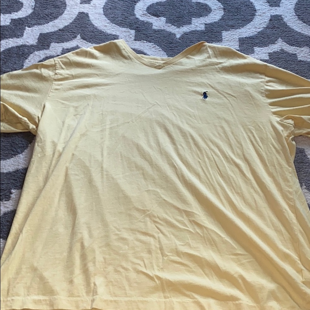 Mens yellow Polo Ralph Lauren Short Sleeve